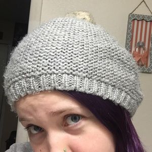 H&M Faux Rabbit Tail Beanie